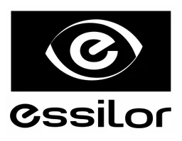 Essilor logo, monochrome version, on a transparent background
