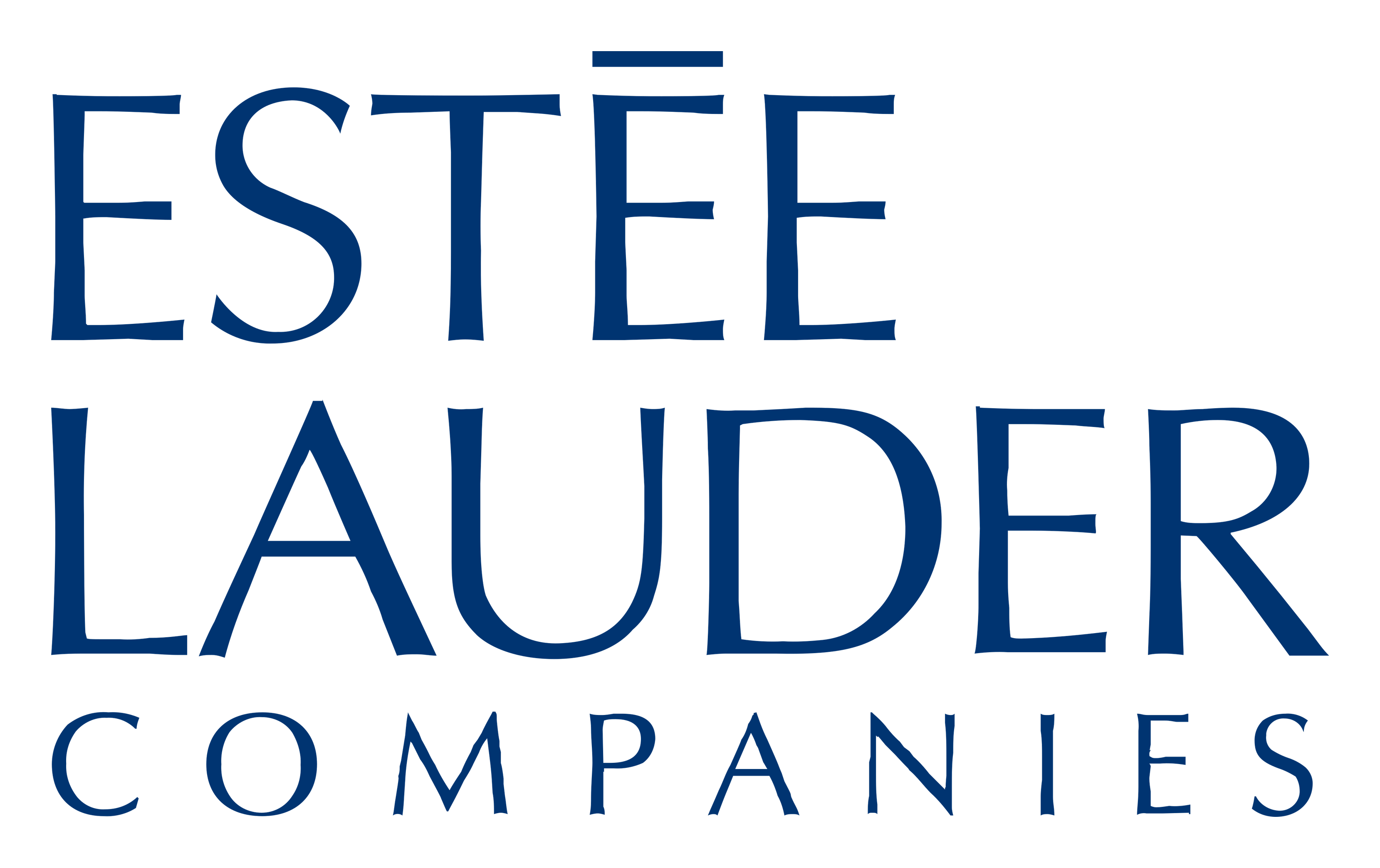Estee Lauder logo on a transparent background