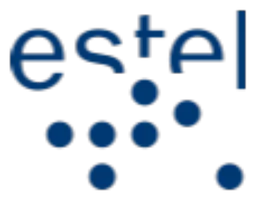 Estel logo, horizontal version, on a transparent background