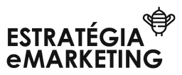Estrategia logo, black wordmark version, on a transparent background