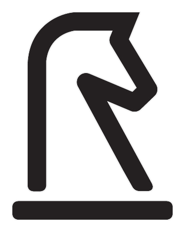 Estrategia logo, monochrome version, on a transparent background