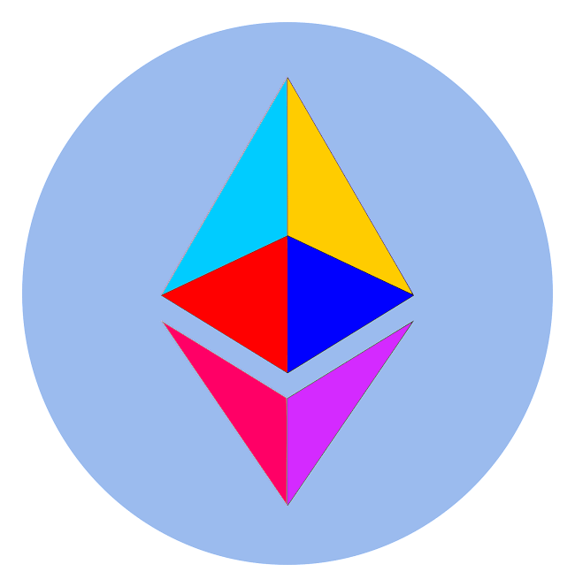 Eth logo, icon version, on a transparent background