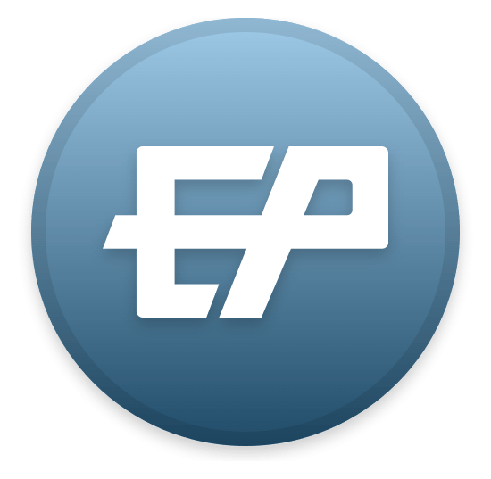 Etherparty logo on a transparent background