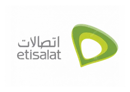 Etisalat logo, horizontal version, on a transparent background