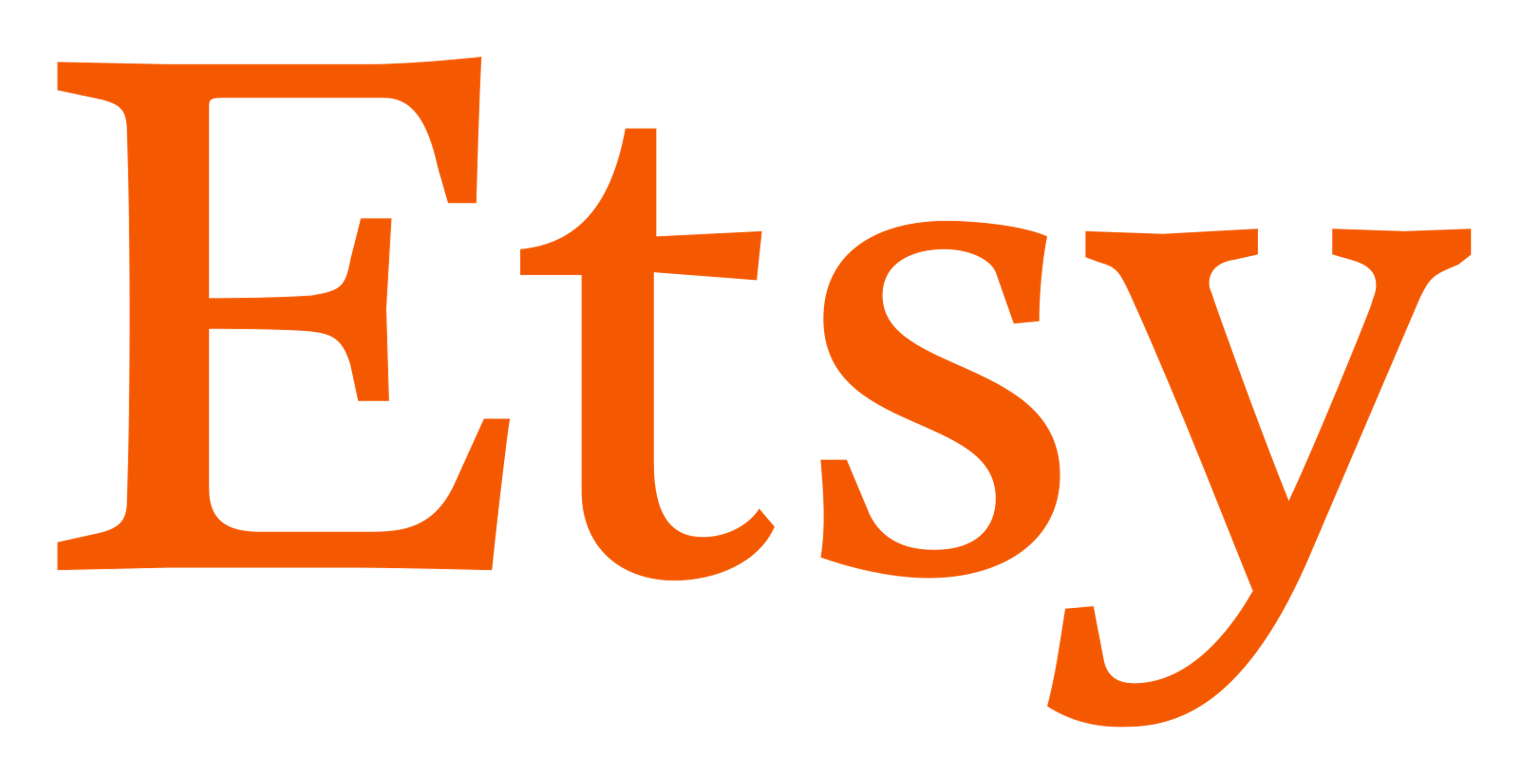 Etsy logo on a transparent background