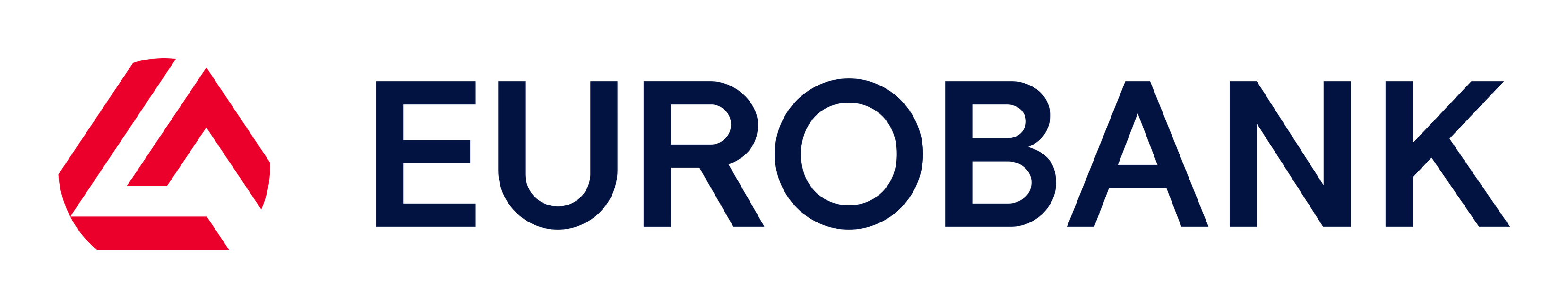 Eurobank logo on a transparent background