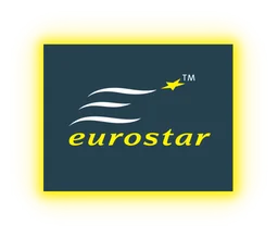 Eurostar logo, horizontal version, on a transparent background