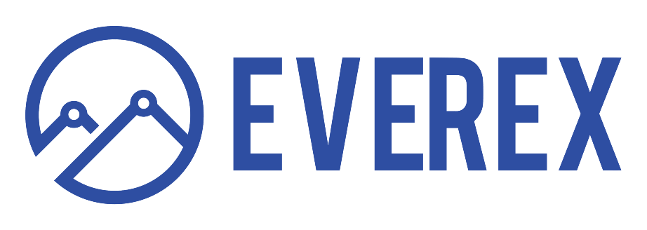 Everex logo on a transparent background