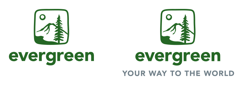 Evergreen logo on a transparent background