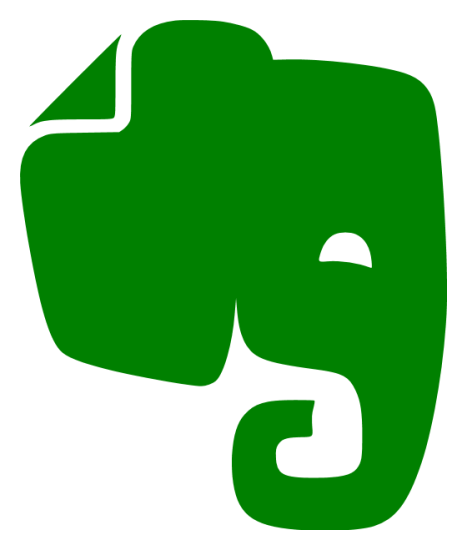 Evernote logo, icon version, on a transparent background