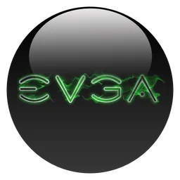 Evga logo, black icon version, on a transparent background