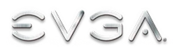 Evga logo, monochrome wordmark version, on a transparent background