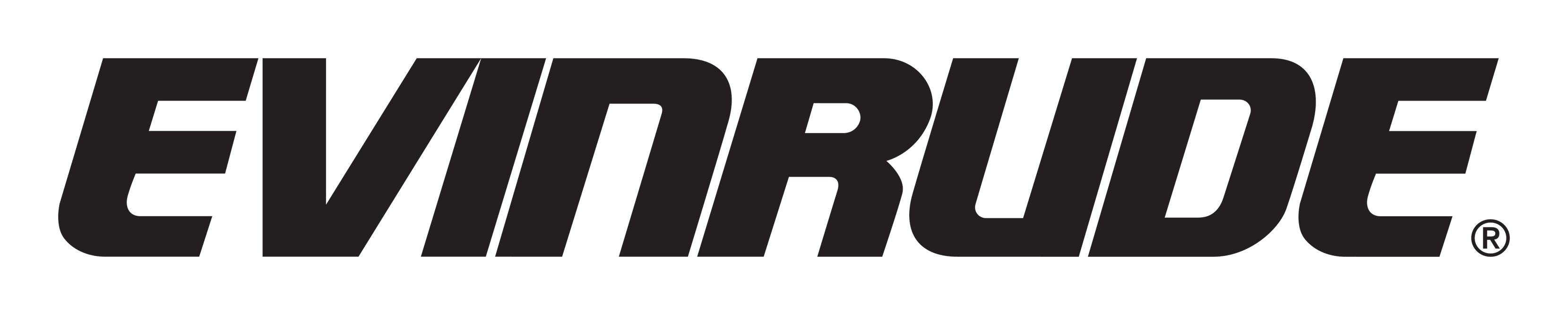 Evinrude logo on a transparent background