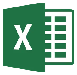 Excel logo, icon version, on a transparent background