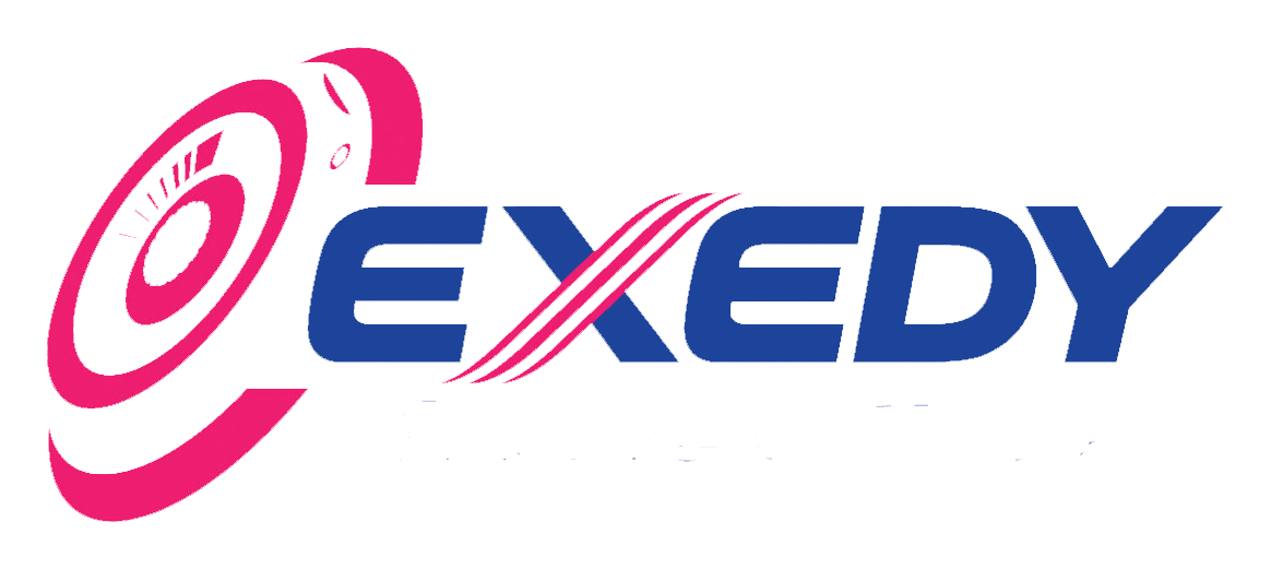 Exedy logo on a transparent background
