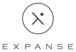 Expanse logo, black version, on a transparent background