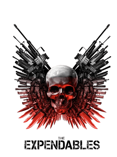 Expendables logo, horizontal version, on a transparent background