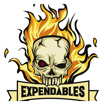 Expendables logo, icon version, on a transparent background