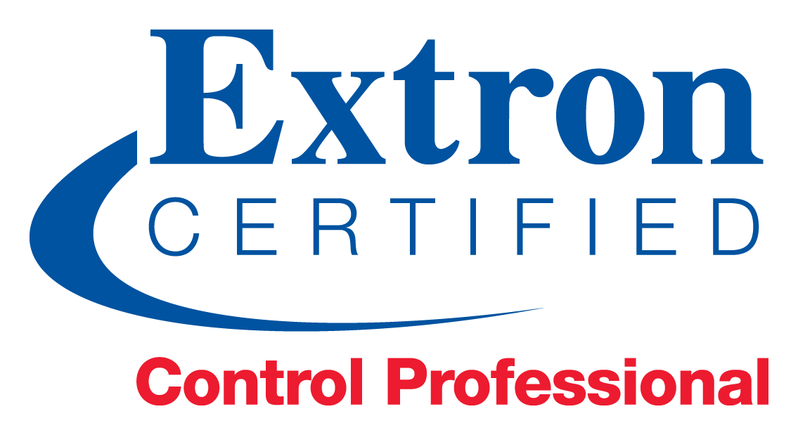 Extron logo on a transparent background