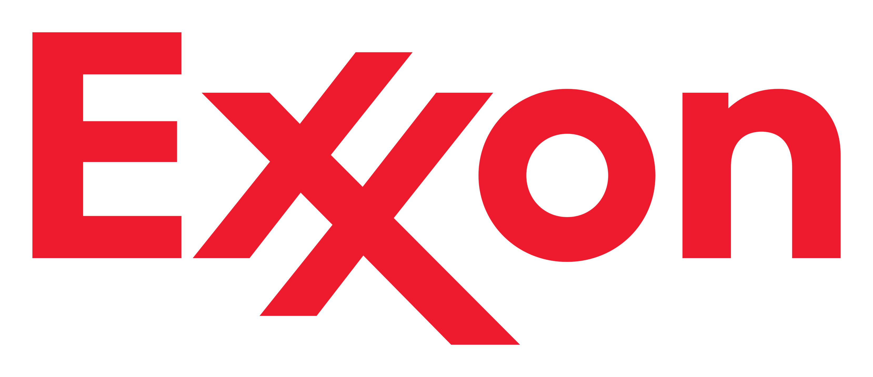 Exxon logo on a transparent background