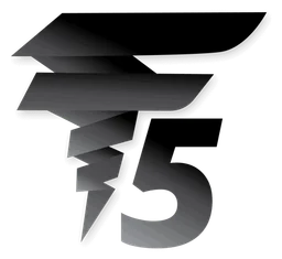 F5 logo, black icon version, on a transparent background