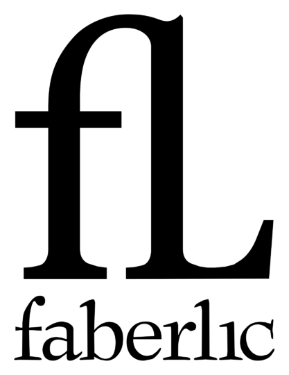 Faberlic logo, black version, on a transparent background