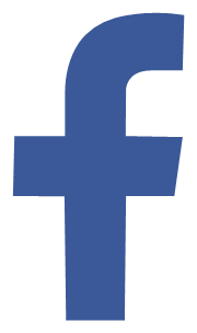 Facebook Icon logo, horizontal version, on a transparent background