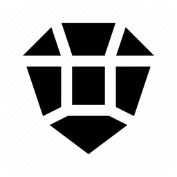 Faceter logo, black icon version, on a transparent background