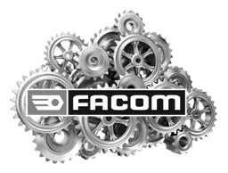 Facom logo, monochrome version, on a transparent background