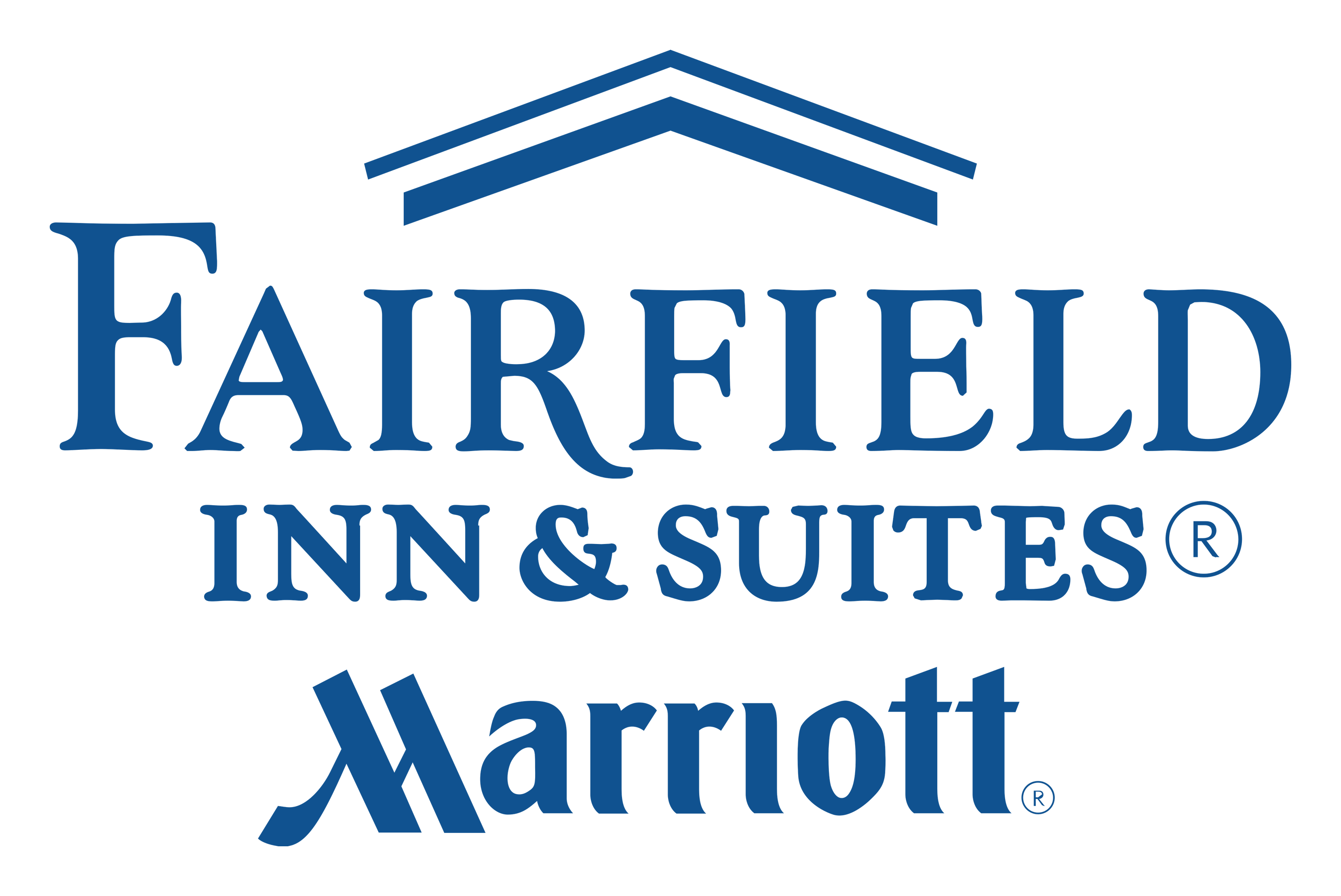 Fairfield Inn logo on a transparent background