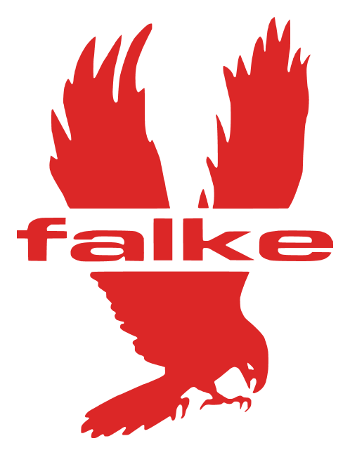 Falke logo, horizontal version, on a transparent background