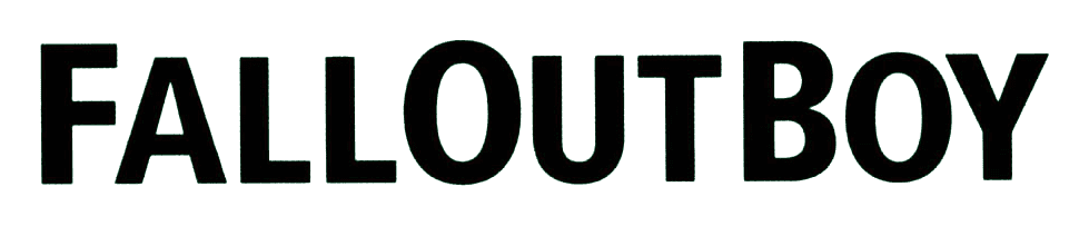 Fall Out Boy logo on a transparent background