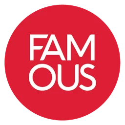 Famous Footwear logo, icon version, on a transparent background