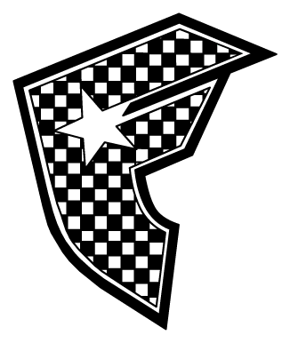 Famous Stars and Straps logo, black icon version, on a transparent background