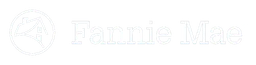 Logo de Fannie Mae, versión logotipo blanco, sobre fondo transparente