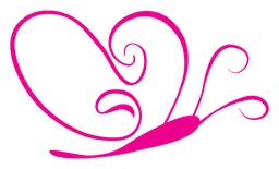 Farfallina logo, horizontal version, on a transparent background