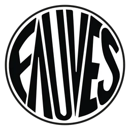 Fauve logo, monochrome icon version, on a transparent background