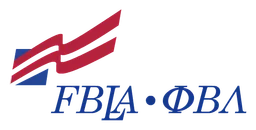 Fbla logo, horizontal version, on a transparent background