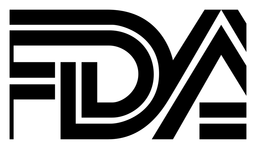 Fda logo, black version, on a transparent background