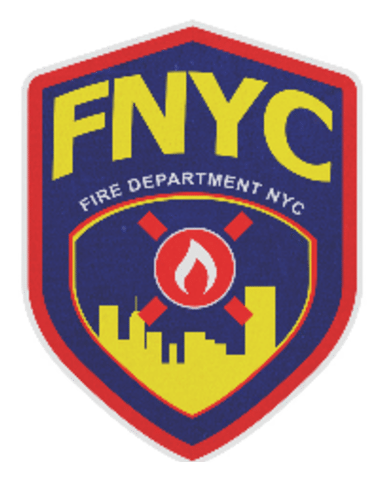 Fdny logo, horizontal version, on a transparent background