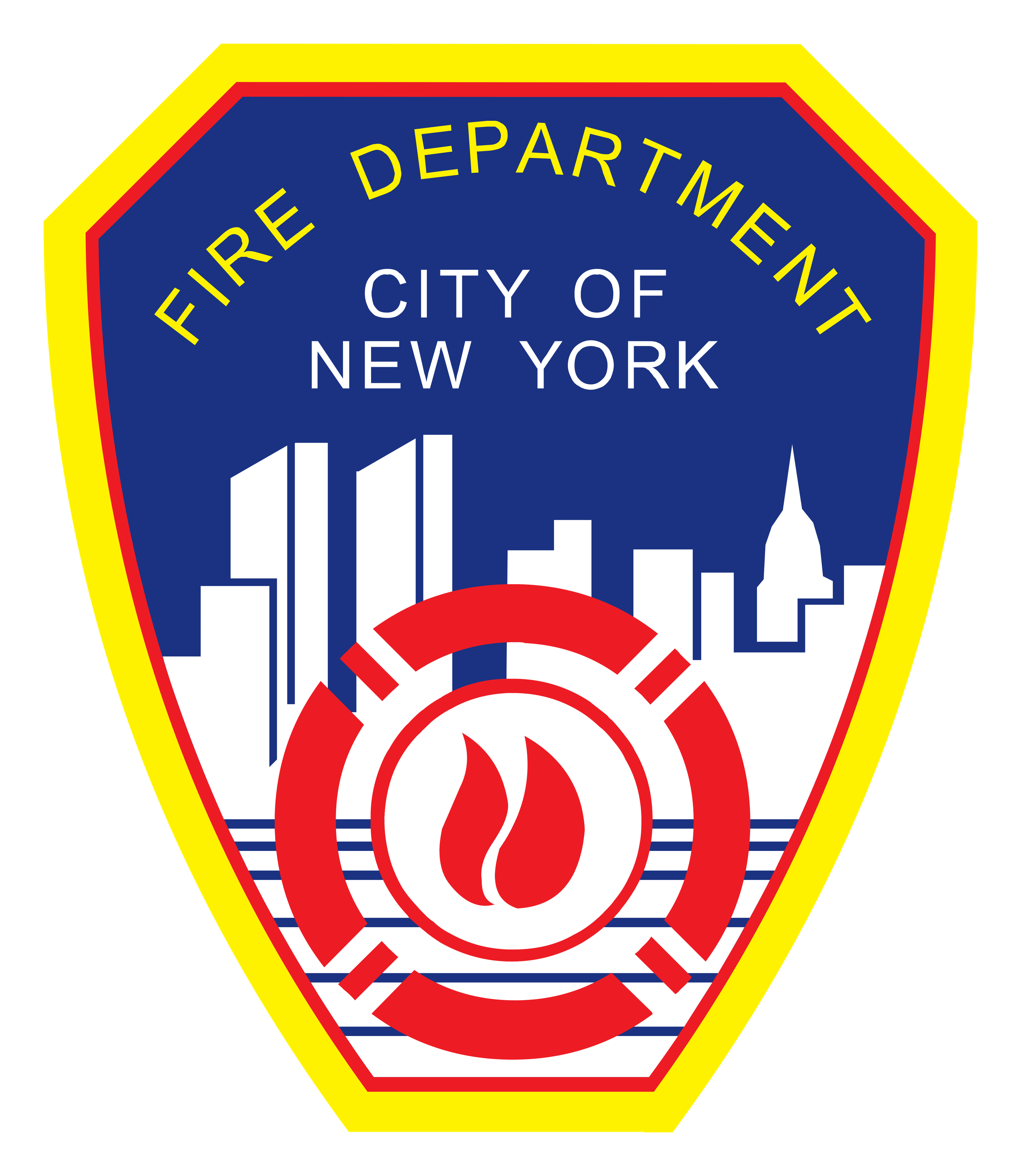 Fdny logo on a transparent background