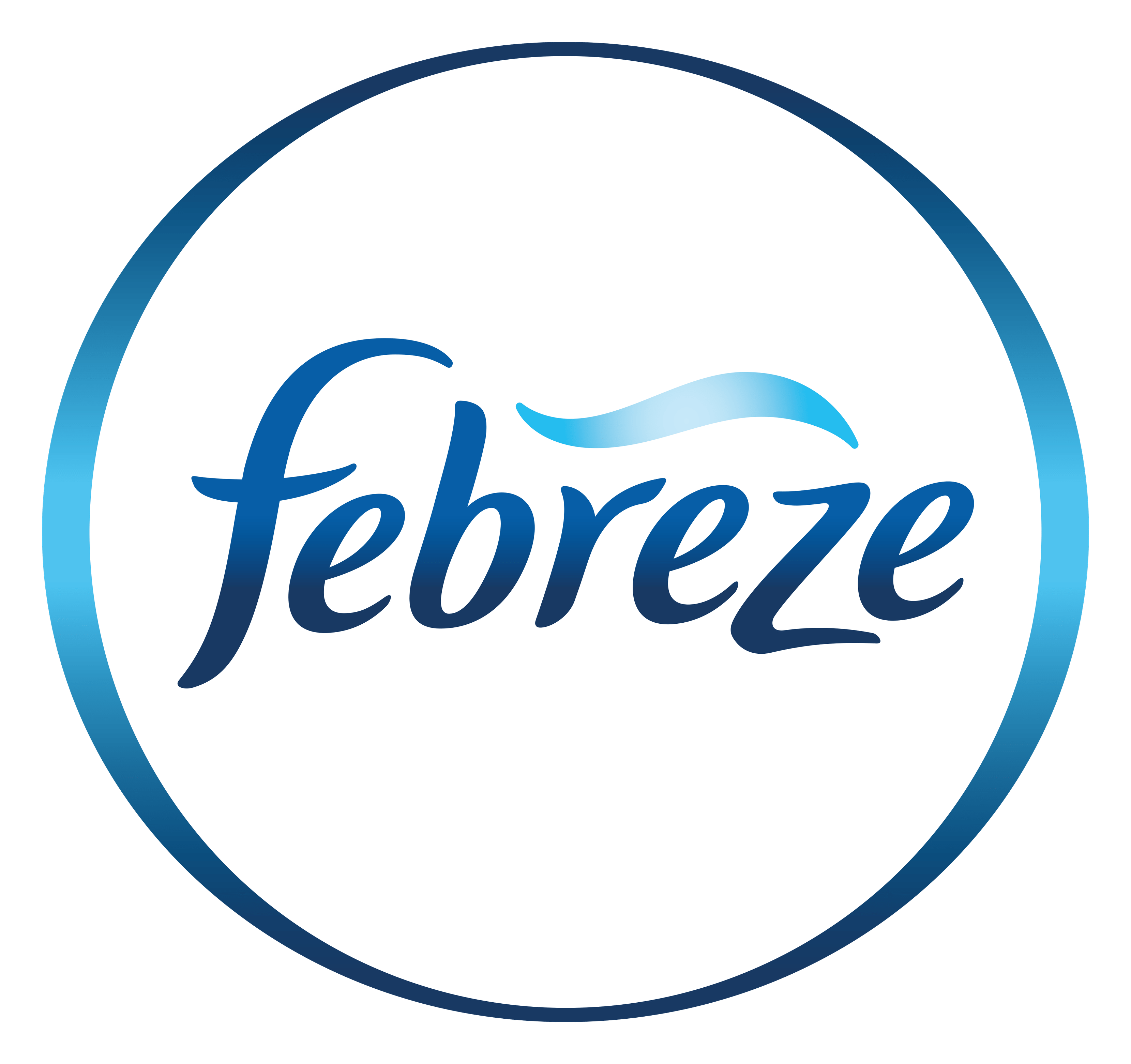 Febreze logo on a transparent background