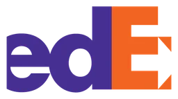 Fedex Express logo, horizontal version, on a transparent background