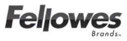 Fellowes logo, black wordmark version, on a transparent background