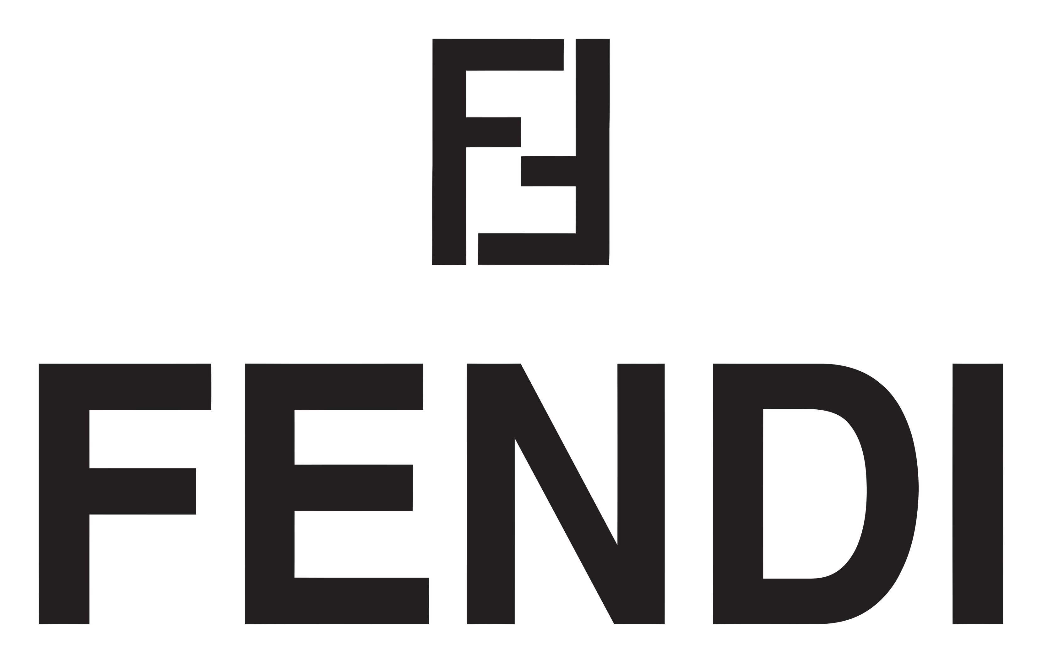 Fendi logo on a transparent background