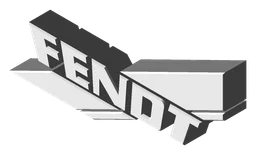 Fendt logo, monochrome version, on a transparent background