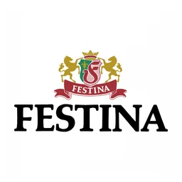 Festina logo, white icon version, on a transparent background