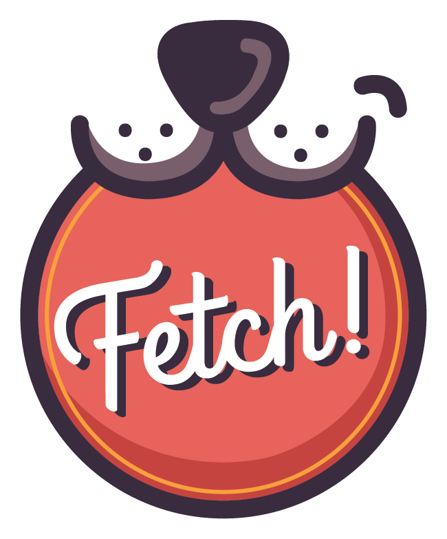Fetch logo, icon version, on a transparent background
