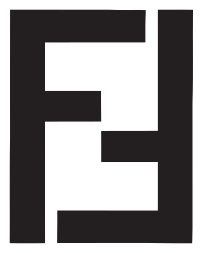 FF logo, black version, on a transparent background