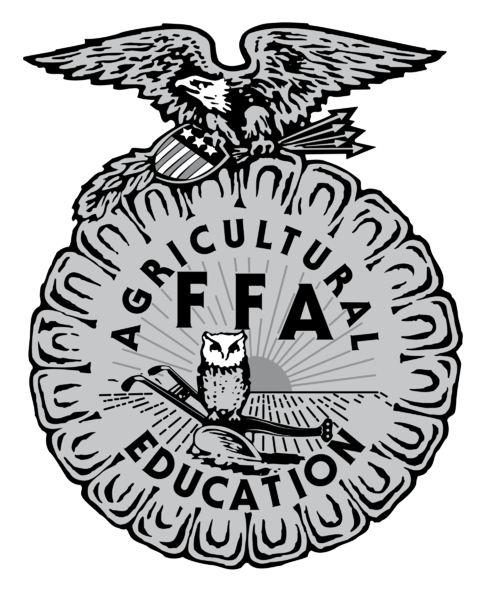 Ffa logo, monochrome icon version, on a transparent background